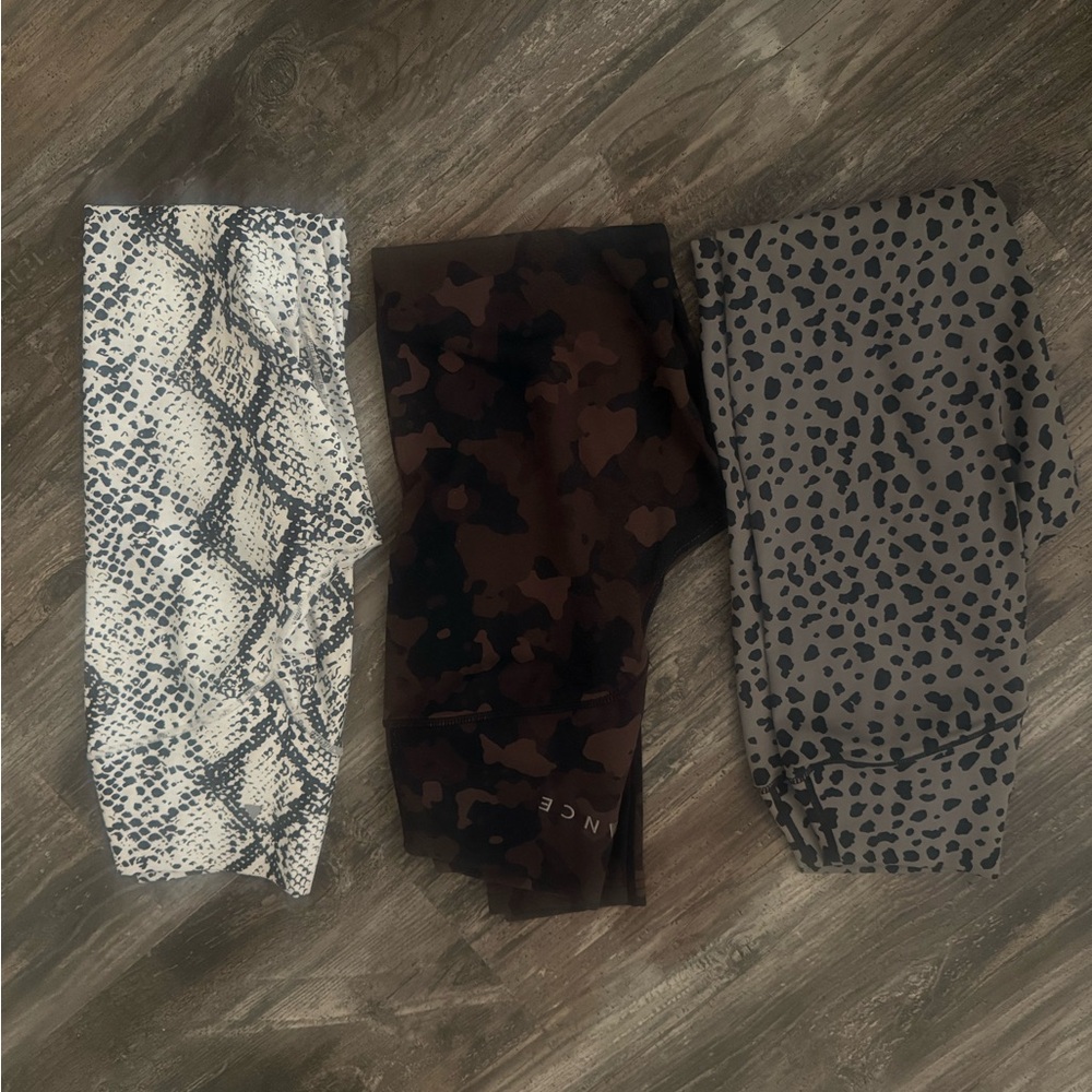 Set of Three Patterned Leggings
